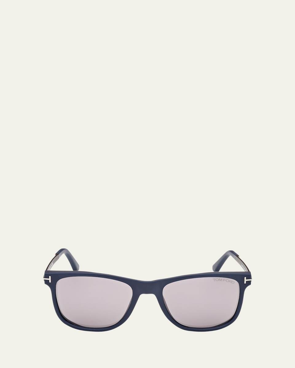 Sinatra Mirrored Acetate Square Sunglasses